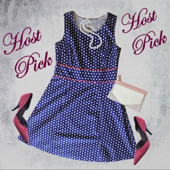 Robbie Bee Dresses & Skirts - HOST PICK “Plus” Robbie Bee Polka Dot A-Line Dress